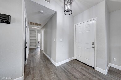 Front foyer with new light fixture
