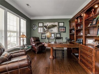 Office/Formal Living Room with Glass French Doors