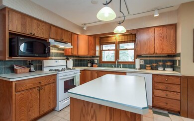 Kitchen with island