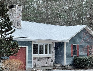 Stone facing on front & chimney