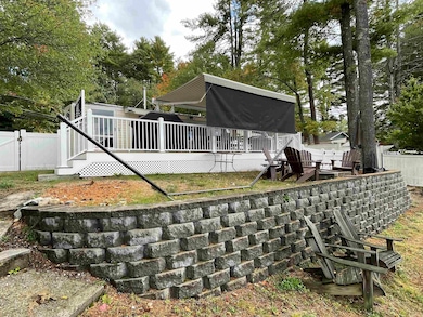 Remote awning extended