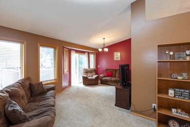 Spacious, Sun-Filled Living Room with vaulted ceil