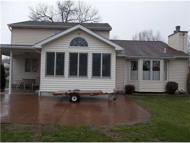 Exterior Back Stamped concrete patio