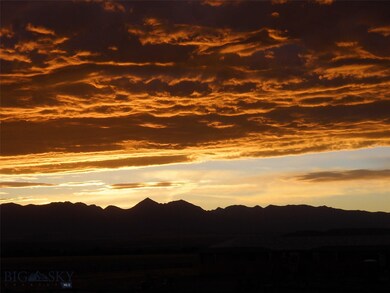 Dramatic Sunset over the Crazy Mountains