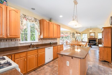Kitchen into Family Room