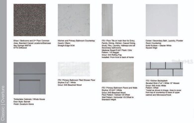 Design Selections ~ Home is under construction, selections are subject to change