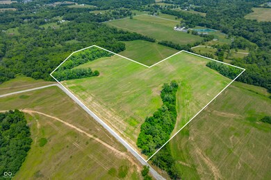 overview of rural landscape with property parcel outlined