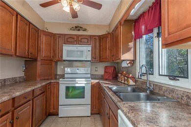 Kitchen with updated cabinets