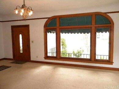 Living room window and front door
