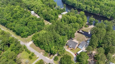 Bird's eye view of a large body of water