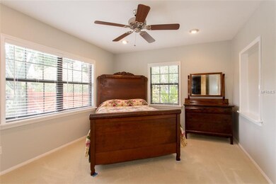 Off of the living area, you will find the first be