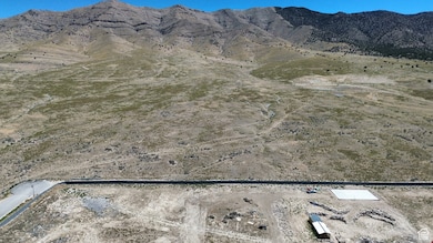View of mountain background with a desert landscape
