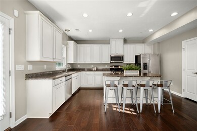 The kitchen includes all stainless steel appliance