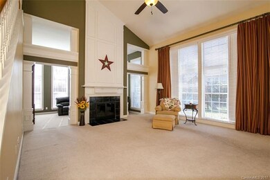 Family Room with wood burning fireplace
