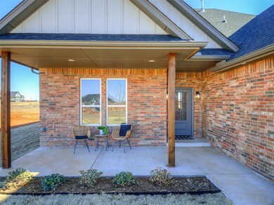 Roomy front porch.