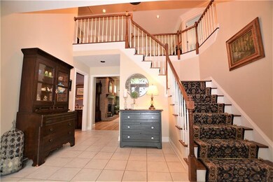 Grand two-story Entry
