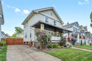 View of front of house featuring covered porch