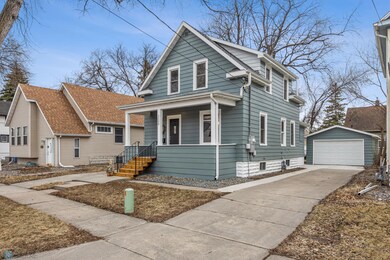 Driveway, garage, front porch
