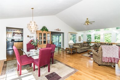 Very open, vaulted main floor!