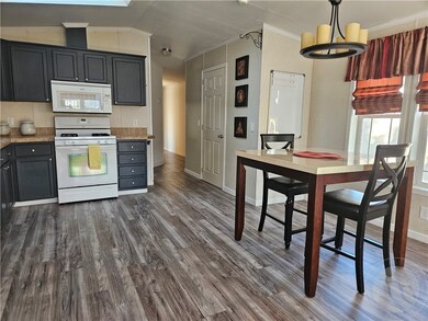Hallway to 3 bedrooms, 2 bath