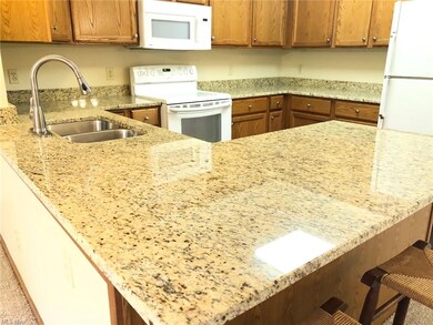 Kitchen with granite counters