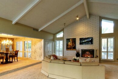 Plantation wood shutters through out home.