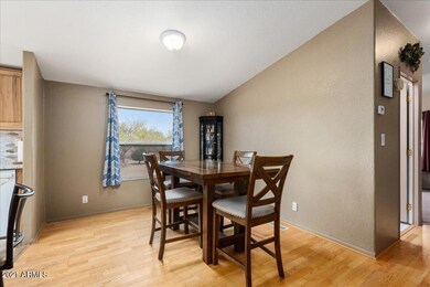 Spacious dining area