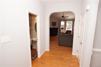 View of the Foyer from the front door leading to t