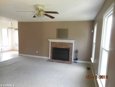 Living Room - Spacious living room with gas firepl