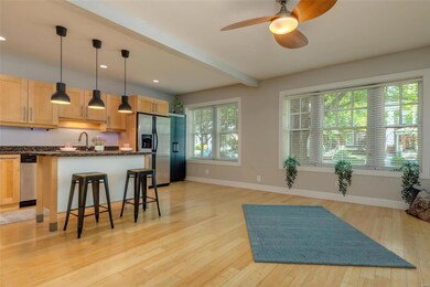 Open concept living space.  With tons of natural l