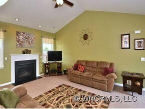 Gas Fireplace in Great Rm