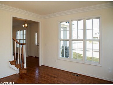 Living Room - Crown Moulding, Hardwood Flooring, L