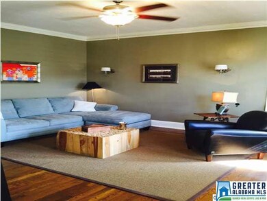 Living room, walking in the door.