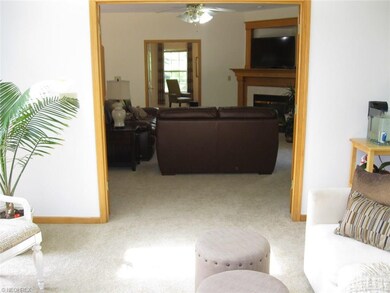 View from living room to family room