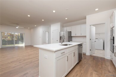 Kitchen featuring light hardwood / wood-style floo