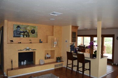 Living room fireplace