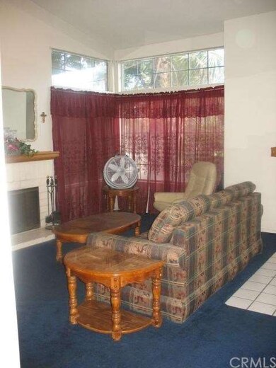 Living Room With Fireplace