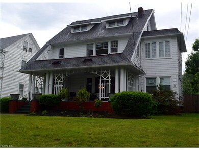 Classic Lakewood charm is found in the large front porch and charming architectural details