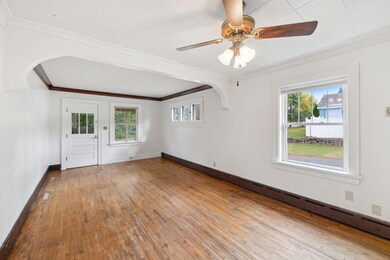 Light and bright with original wood floors