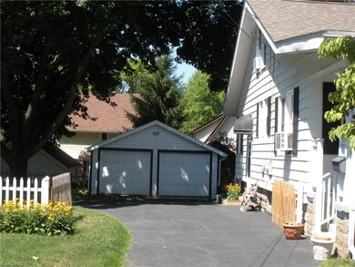 Paved driveway.