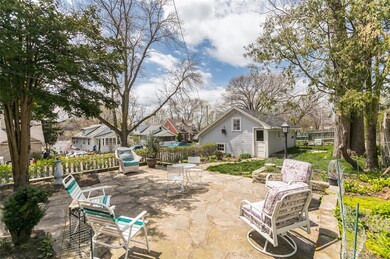 Patio to backyard and neighborhood view