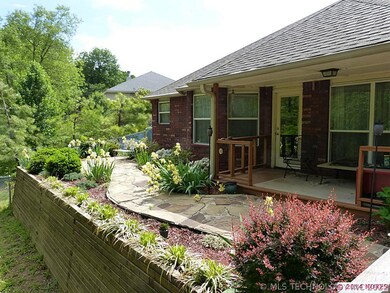 Gardens are planted with perennials and schematic