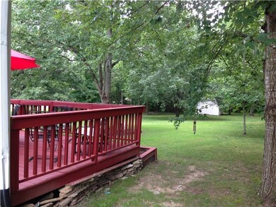 VIEW FROM DECK AREA OF BACKYARD