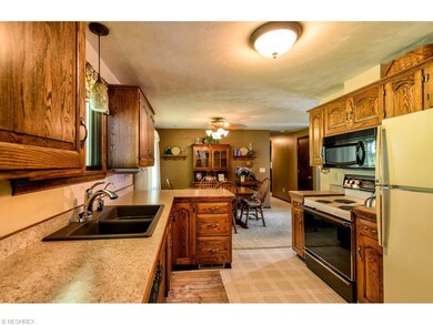 Fully applianced kitchen.