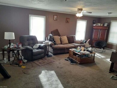 View of living room and possible dining area