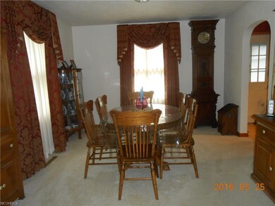 spacious dining room