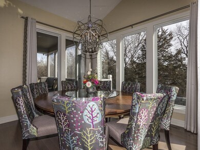 Spacious Window-Surrounded Formal Dining Room