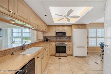 Kitchen with River views