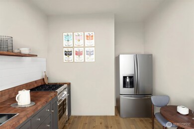 Virtual picture of kitchen.  All kitchens have been updated.