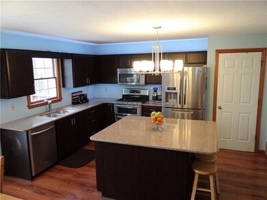 Large kitchen island with great storage below...